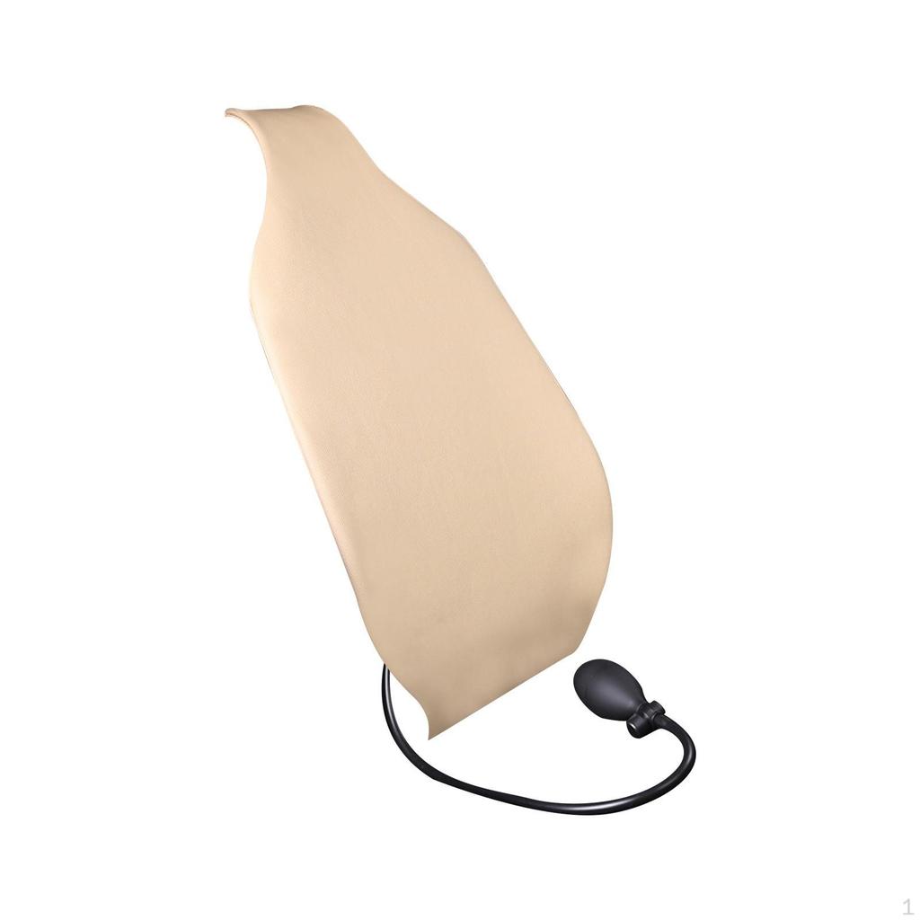 Auto-Lendenwirbelstützkissen/Luftbewegliche Rückenlehne, Verstellbar, Universell, Bequem, PU-Rückenkissen,