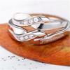 Couple Rings Korean Fashionable Fashionable Basic Simple Men'S Women'S Rings Set Adjustable Opening Wedding Occasion Gathering Wedding Occasion