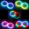 2PCS LED Angel Eyes Cotton Lights with Turn Signal Lights 12V 24V RGB DRL Halo Rings APP Bluetooth For Car Scooter Headlight