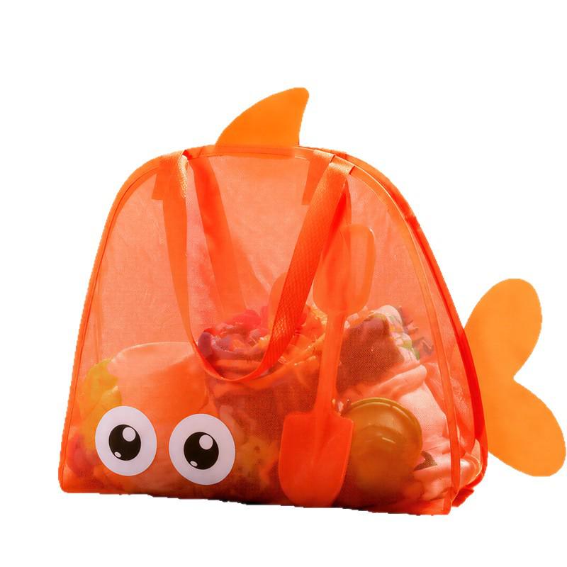 Kids' Mesh Beach Bag for Toys and Sand Digging