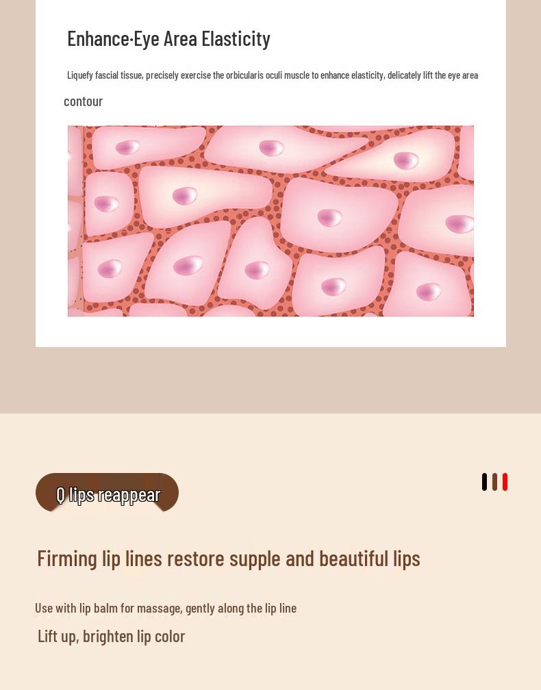 42°C Thermal Eye Massager with Vibration for Beauty and Eye Cream Absorption