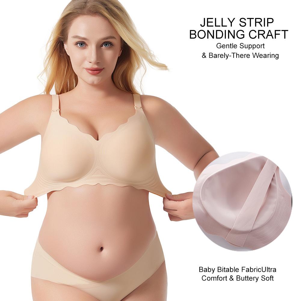 European and American Large Size No-rims Bra Smooth Seamless Soft Support Bra