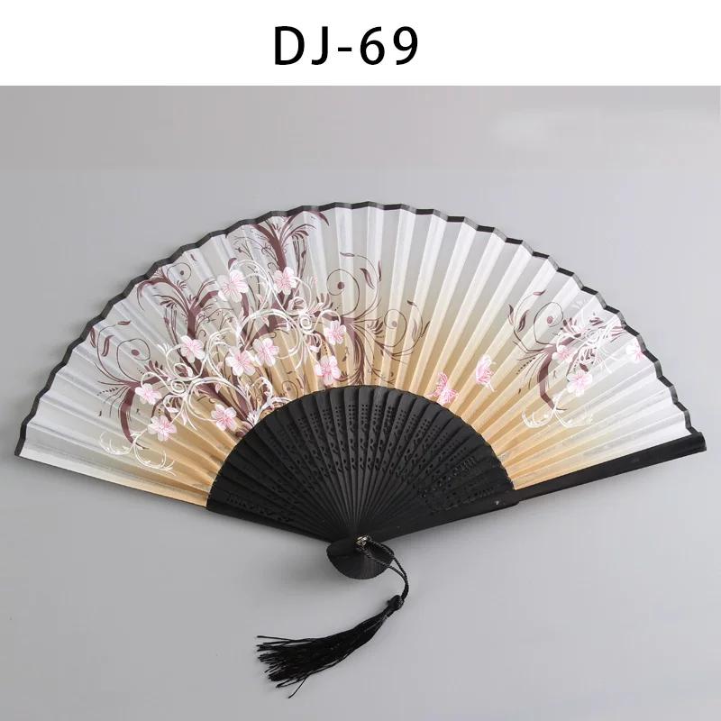 Elegant Fan Hall Retro Style Folding Fan Female Summer Japanese Style Portable Portable Tassel Small Folding Fan Chinese Style Han Costume Fan