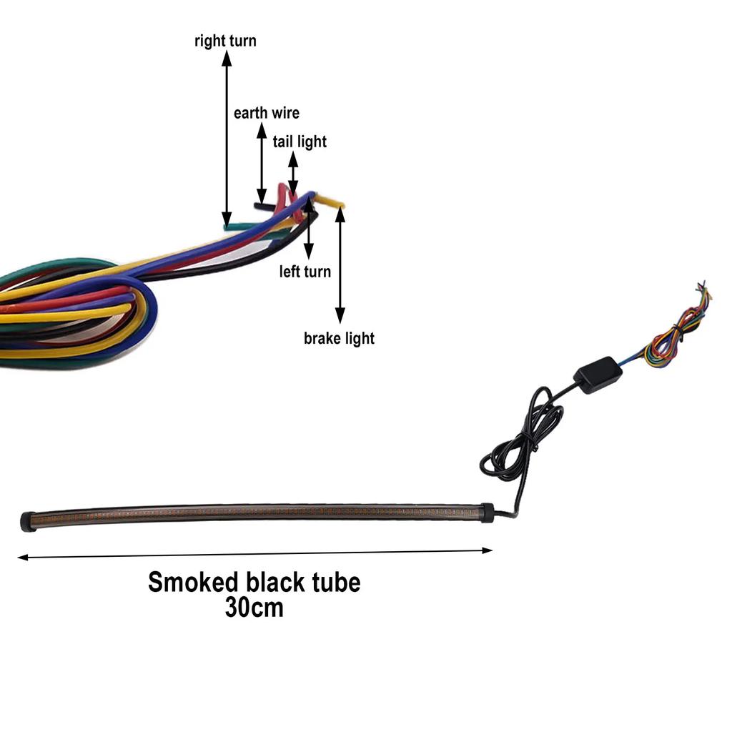 Car Strip Lamp LED Strip Light Motorcycle Smooth Transitions Tail Light And Signal Light Ample Lighting Coverage