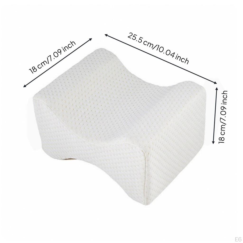 PressureRelieving Leg and Knee Pillow | posturecorrecting, Memory Foam Pillow, for Sleeping Gray