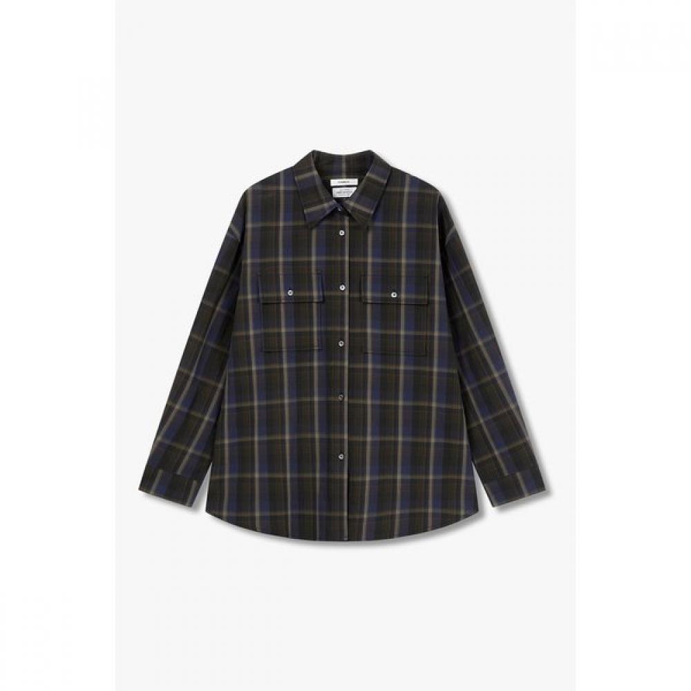 

Studio Tomboy Out Pocket Check Shirt 9106221202 Braun/OS