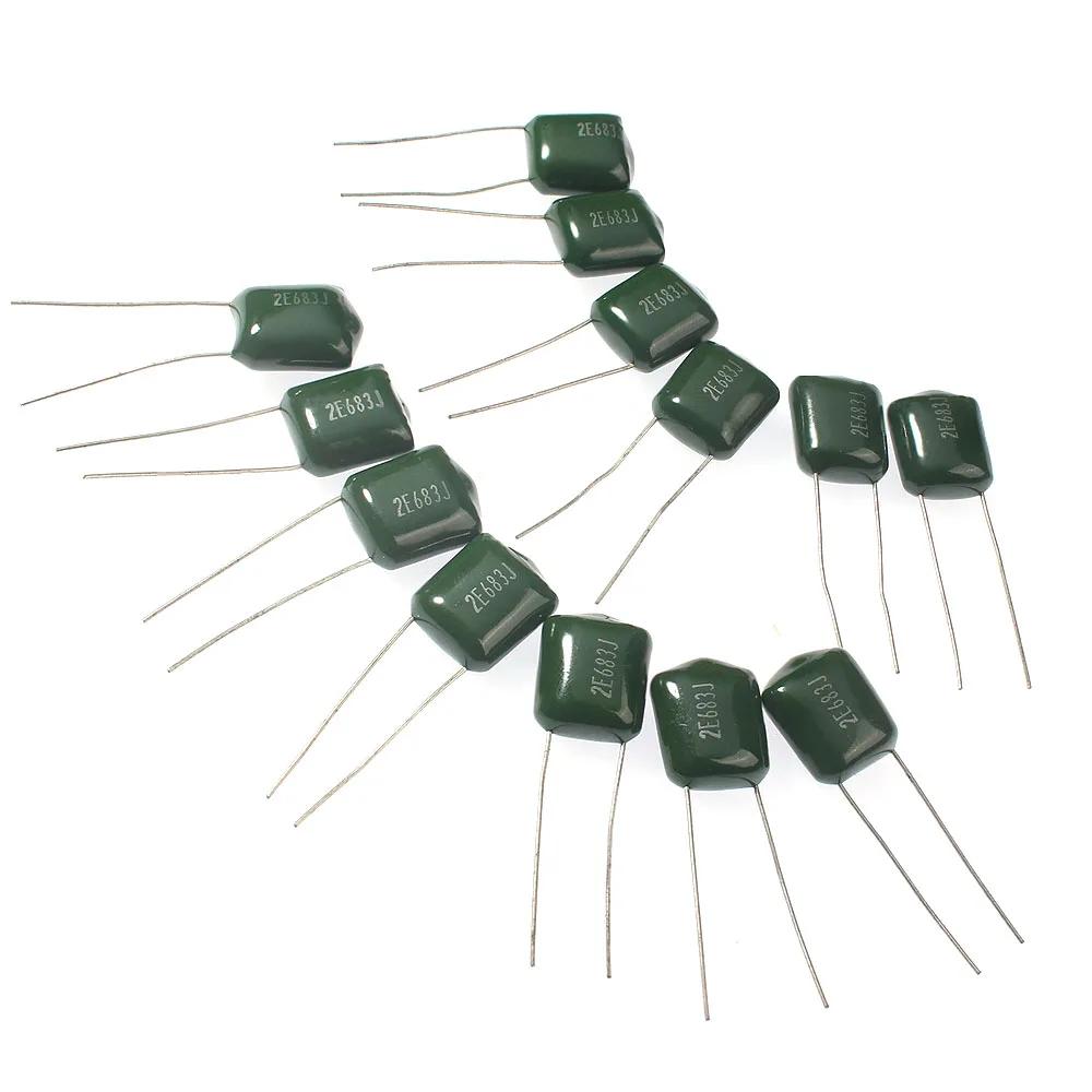 

180PCS 620PCS Polyester Film Capacitor 2A102J-2A822J 100V Electronic Capacitor Set Capacitors Assortment Kit B-18values x 10 pcs