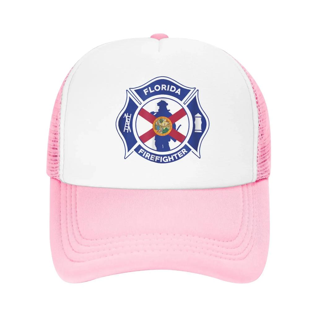 Florida Fire Department Hero Firefighters Pool Party Mesh Baseball Caps For Mens  Spring Male Beach Sunscreen Hats Snapback Cap