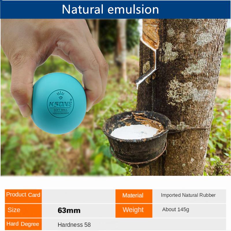 Massasjeball 6,3 cm Fasciaball Lacrosseball Yoga Muskelavspenning Smertelindring Bærbar fysioterapiball Kjeveøvelsesball