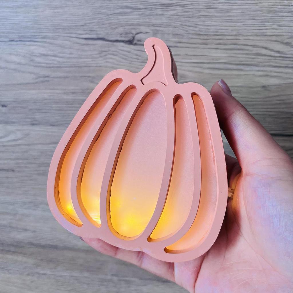 Molds For Crafts 2 Pieces Drip Glue Pumpkin Molds Halloween Decoration Atmosphere Lamp Craft For Home Hobbyists Kids Beginners