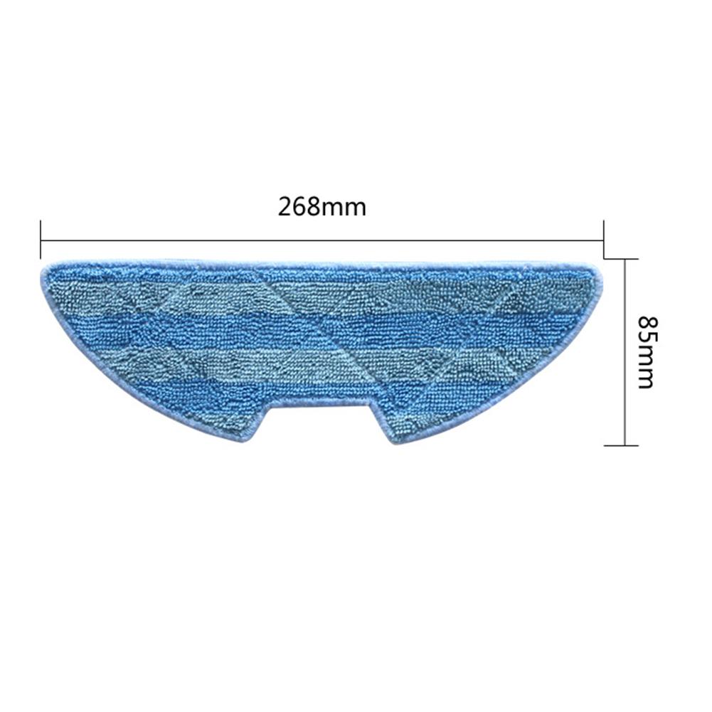 Blue Replacement Mop Pads Microfiber Replacement Pads Repeated Use Dirt And Grime Removal For Robot Vacuum Cleaner