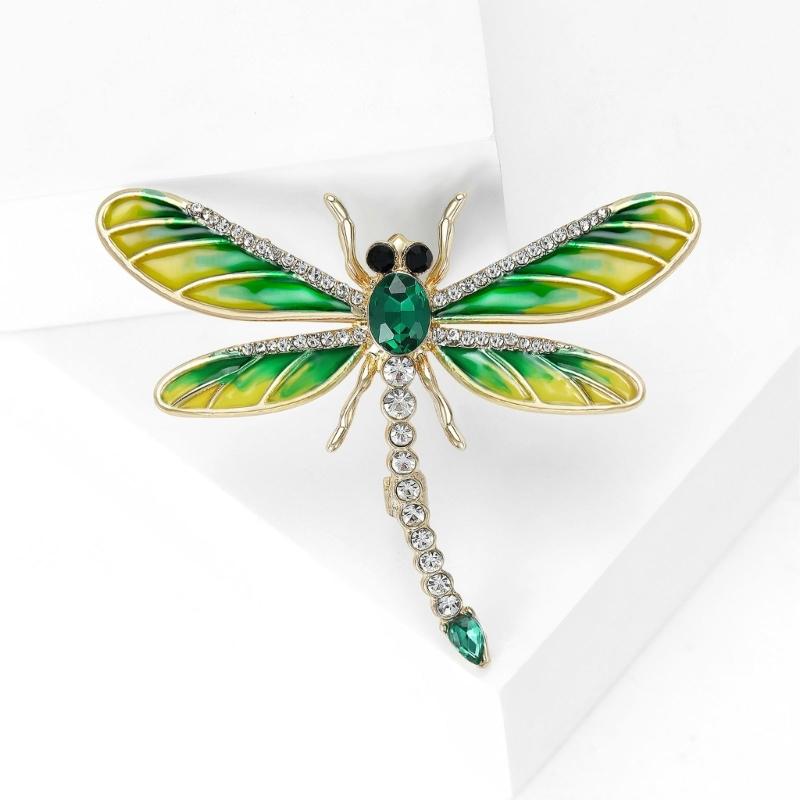 Multipurpose Fun Sophisticated Dragonflies Brooch Elegant Designs Portable Fashion Accessory for Performers Daily Outfit