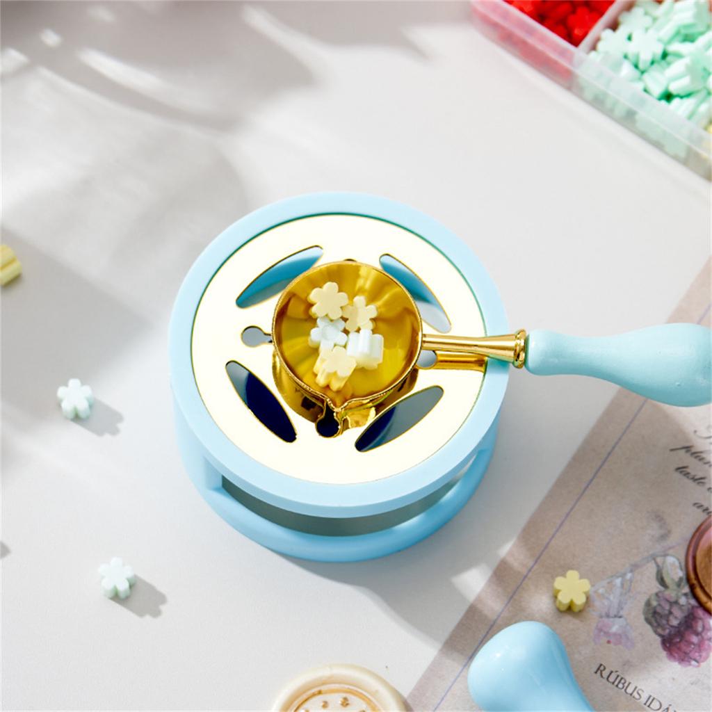 Wax Seal Warmer Melting Kits with Melting Spoon Wax Seal Melting Furnace Tool for Wax Sealing Stamp Making