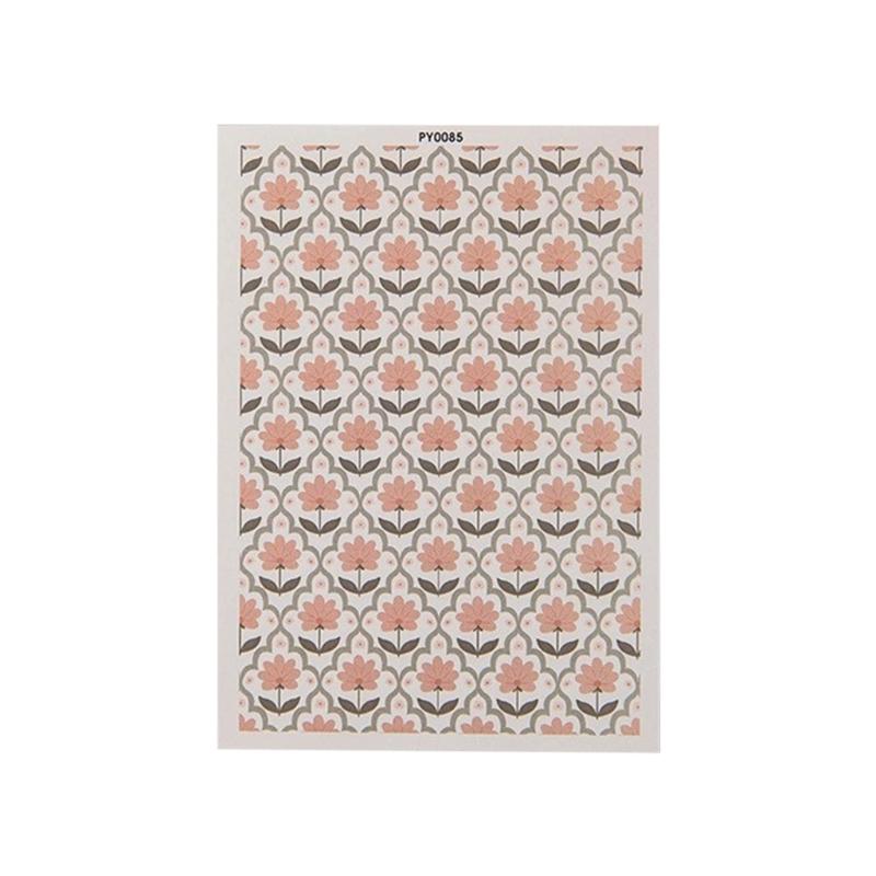 Flower Clay Transfer Paper Bird Flower Transfer Paper Water Soluble Transfer Paper for Clay Earrings Jewelry Making