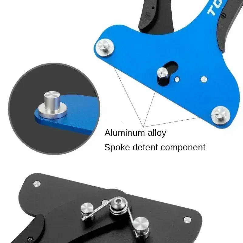TOOPRE Mountain Bike Spoke Tension Gauge Mountain Wheel Set Ring Elastic Measuring Device Slant Swing Correction Tool