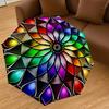 1PC mandala colorful Umbrella-8-Rib Reinforced, Automatic Open, Lightweight & Durable, Cute Fashion Accessory for Outdoor, Beach, or Casual Use, Beach