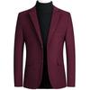 Autumn and Winter Men's Woolen Coat Slim Trench Coat Thickened Men's Solid Color Jacket Suit