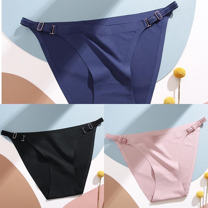 

FINETOO бесшовные трусики из ледяного шелка для женщин, регулируемая талия, женское нижнее белье, сексуальное нижнее белье L