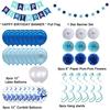 Blue Theme Party Birthday Arrangement, Adult Children'S Party Decoration Birthday Balloon Set