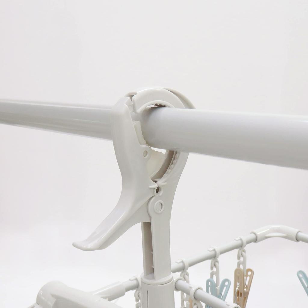 Towa Sangyo Laundry Drying 40 Muted Interchangeable Portable Rust Lightweight Hanger, Aluminum, Pinch, White, Color, Latte, Cute, Pinch, Pinch,