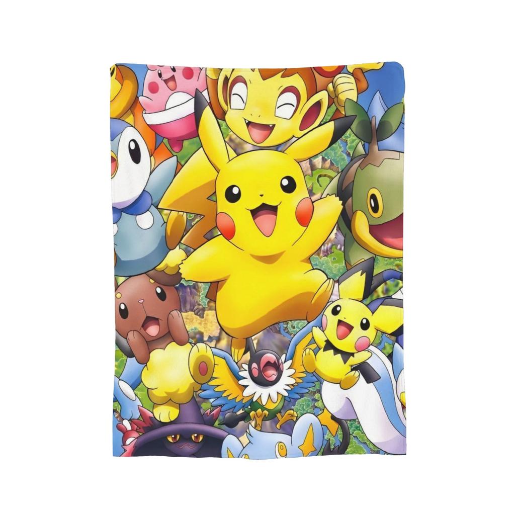 Pokemoned Charizard 006 Schematic Poster Knitted Blankets Fleece  Ultra-Soft Throw Blanket for Outdoor Travel Bedspread