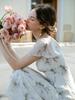 Sinseuden Petal V-Neck Long Dress