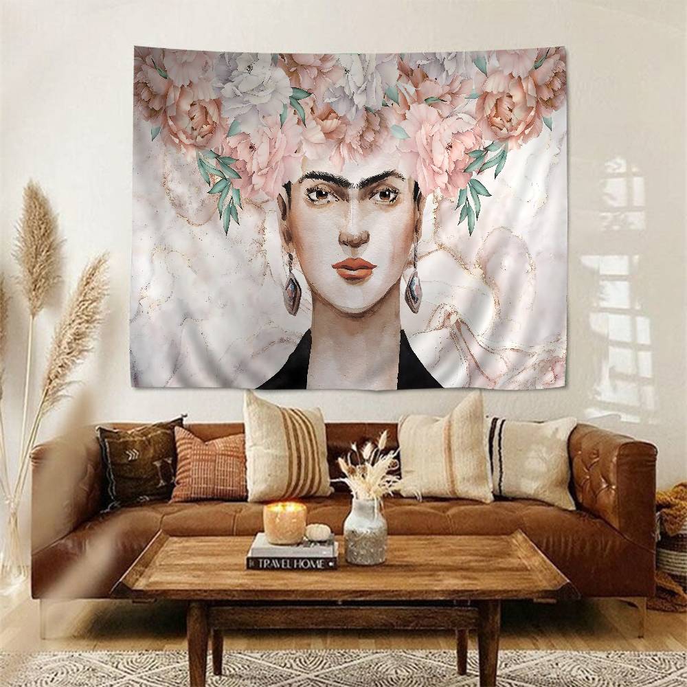 FFrida KKahlo Hanging Bohemian Tapestry Bohemian Wall Tapestries Mandala Kawaii Room Decor