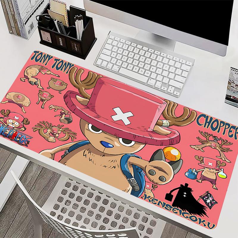 Mouse Pad Nonslip Gaming Accessories Oone Ppiece Tony Tony Chopper Computer Desk Mat Xxl Extended Keyboard Pad Anime Mousepad