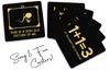 Inkdotpot Set of 6 Drink Coasters Easy Clean 4 Inch Square  Coasters  Cork Base-  Reusable- Funny Bachelor