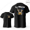 Französische Herren EVG Team Team Marié Passende T-Shirts Junggesellenabschied Bräutigam Squad Totenkopf Bier Toast Grafik Passende Freizeit-T-Shirts