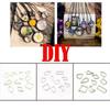10 Piezas/Set Set de Marcos Colgantes Geométricos de Metal DIY Fabricación de Colgantes Molde de Cristal Epoxi UV para Joyería Collares