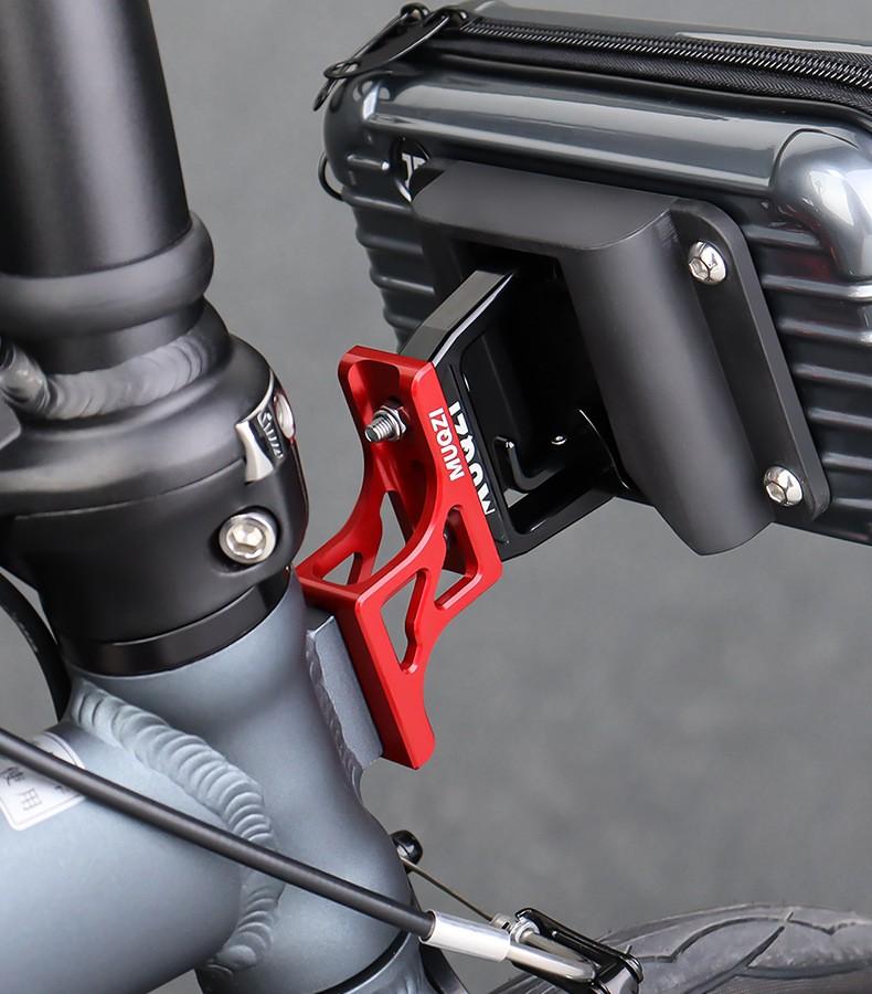 Bicycle Front Bag Bracket Block Bag Bracket for Brompton Dahon Bicycle Front Bracket Installation Adapter Bicycle Accessories