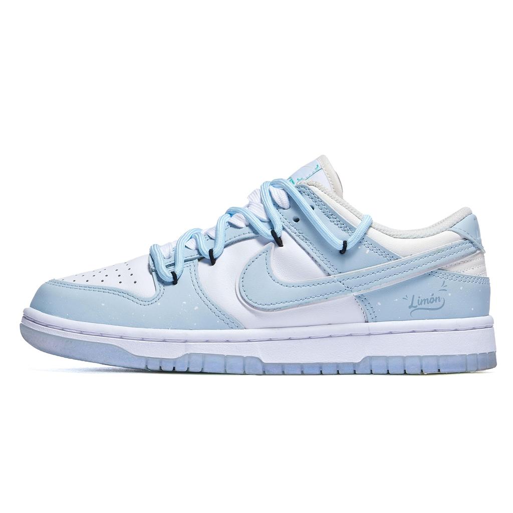 Nike Dunk Minimalist Style Low Top Skateboard Shoes Women's Sky Blue FJ7743-194(Team196-)