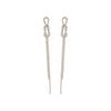 Silver Needle Long Fringed Earrings Women's Cold Temperament Full of Diamonds, High-end Sense Light Luxury Stud Earrings