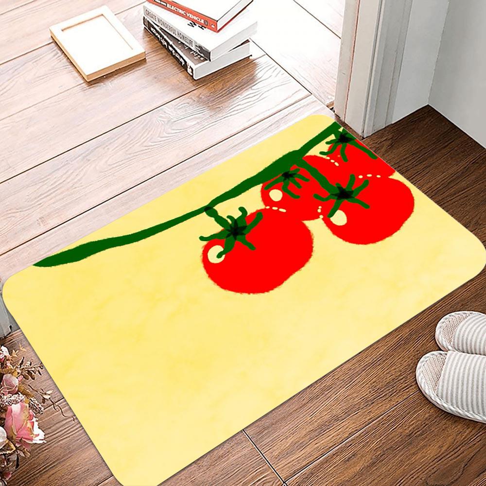 3D Cartoon Tomato Fun Doormat Anti-slip Area Rug for Living Room Bedroom Sofa Doormat Kids Floor Carpet Decor Washroom Floor Mat