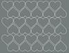 Valentine's Day Heart Stickers 4 Cm Little Heart Sticker 30 Pieces Matte Gray.