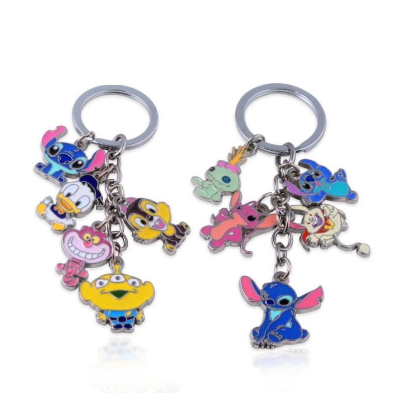 Stitch Anime Keychain Metal Pendant Cartoon Character Gift For Collectors