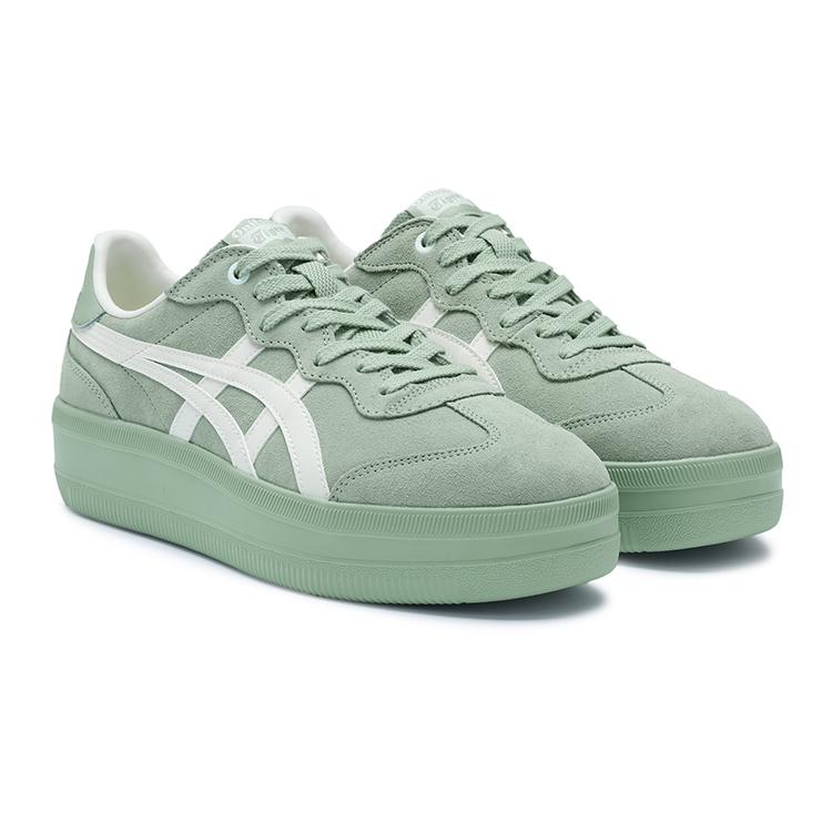 Onitsuka Tiger Tokuten Chunk Retro Training Thick Sole Non-Slip Durable Low-Top Lifestyle Casual Shoes Women sneaker Mint-Green 1183C426-300