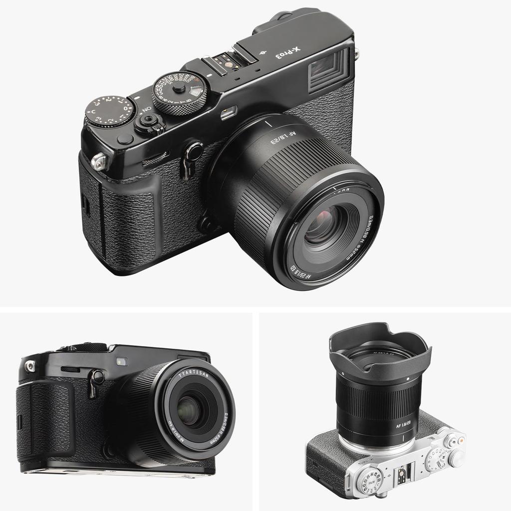 TTArtisan AF 23mm Lens for Fujifilm Autofocus Lens with Fast Compatible with X Series Mirrorless and More F1.8 X-Mount APS-C Cameras, AF, Portable,
