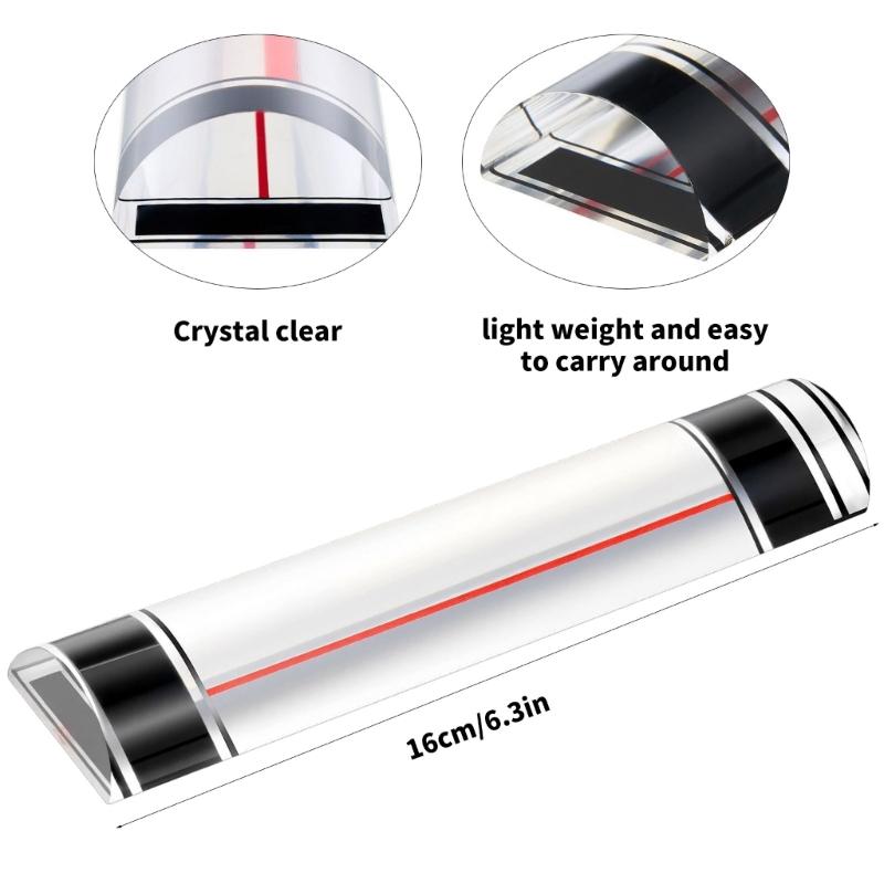 652F Mahjong & Crafting Tool 6 Inch Acrylic Ruler Sliding Marker for Detailed Textile