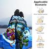 1PC Scooby-Doo Return To Zombie Island Outdoor Flannel Blanket Soft Plush Decor for Picnics, camping,Bedroom, Playroom, Office1234A