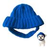 Windproof Warm Dog Beanie Cozy Soft Knit Pet Headwear Fashionable Pet Knitted Hat  Winter Season