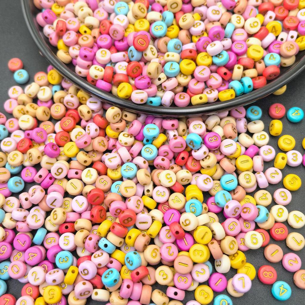 Acrylic Letter Beads for Kids' Jewelry Making – Educational DIY Beading Accessories