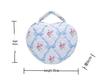 Floral Print Portable Makeup Bag with Large Capacity