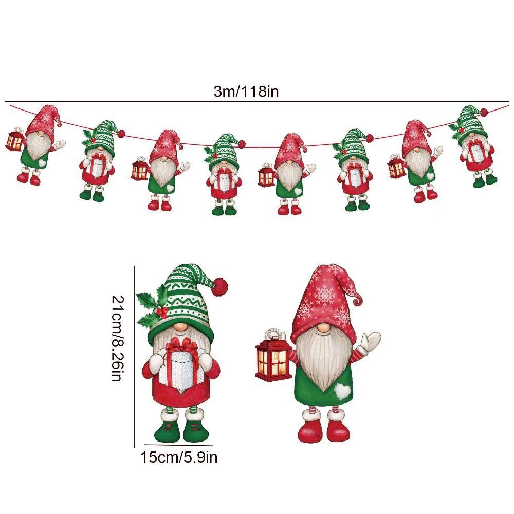 Moș Crăciun/om de zăpadă/pom de Crăciun Bannere pentru steagul din hârtie de Crăciun Banner suspendat pentru vacanță