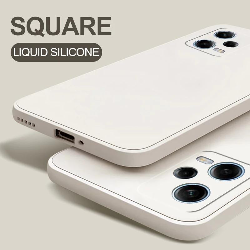 

Redmi Note 12 Pro Note12 Pro Plus Turbo Case Square Liquid Silicone Soft Cover For Xiaomi Redmi Note 12 Pro Note12 Pro