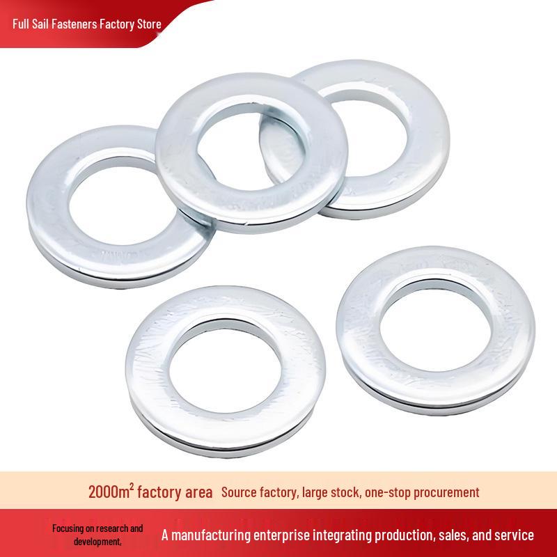 High Strength Grade 8.8 Galvanized Carbon Steel Flat Washer for M5, M6, M8, M10 Screws