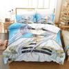 3D Print Anime New Frieren Printed Bed Set Duvet Cover Pillowcase Bedding Set Bed Linen Sheet Quilt Cover Full Queen King Size