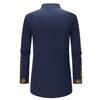 Men's Shirt - Autumn/Winter Casual Stand Collar, Hot Stamping, Medium Long Style (CG9)