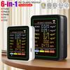 NEW Air Quality Monitor Carbon Dioxide CO CO2 Tester 6-in-1 Air Detector Formaldehyde Monitor Agricultural Greenhouse Air Tester